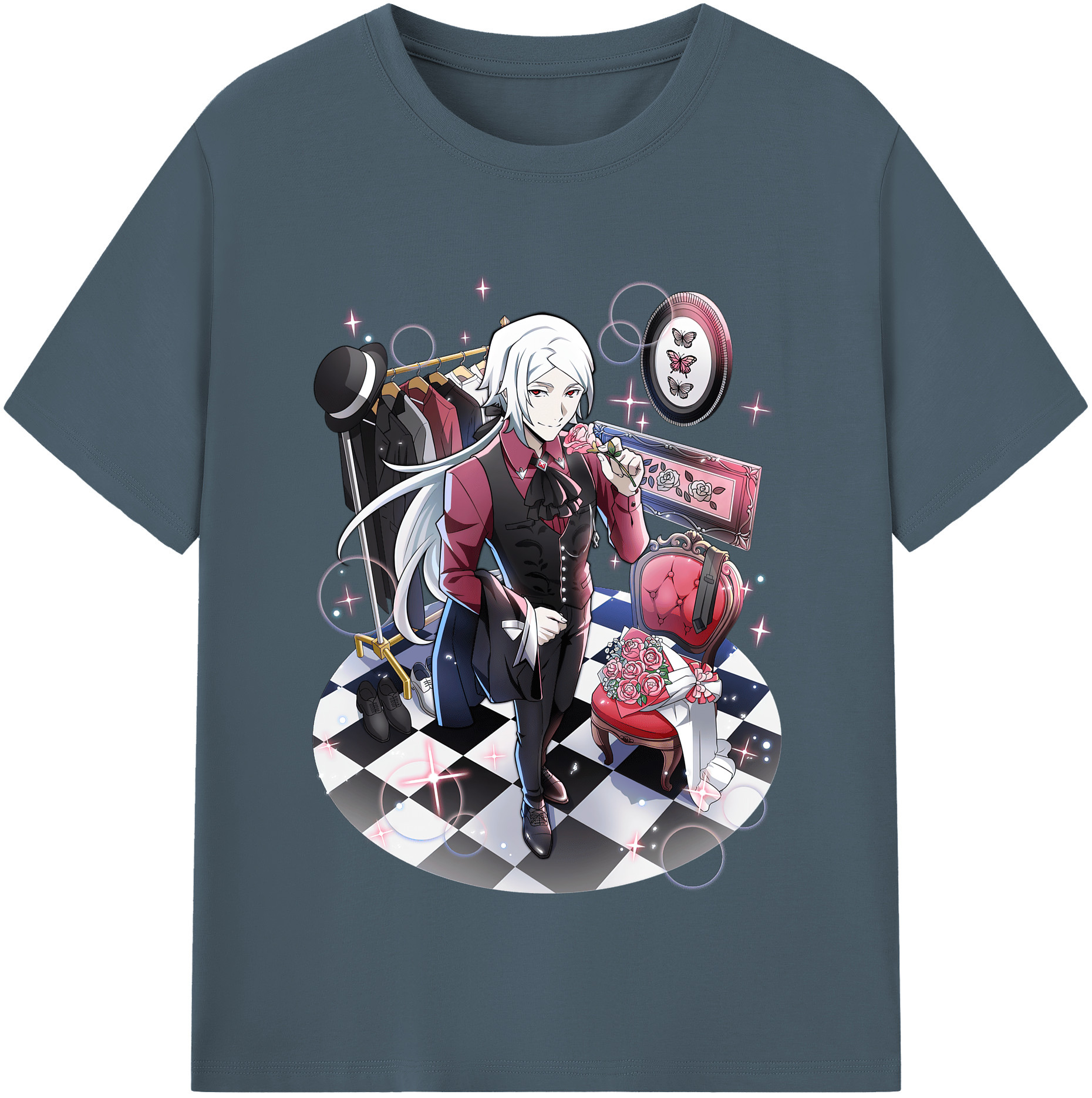（画像用） 文豪ストレイドッグス Bungo Stray Dogs 綿100％半袖Tシャツ（フロントプリント）